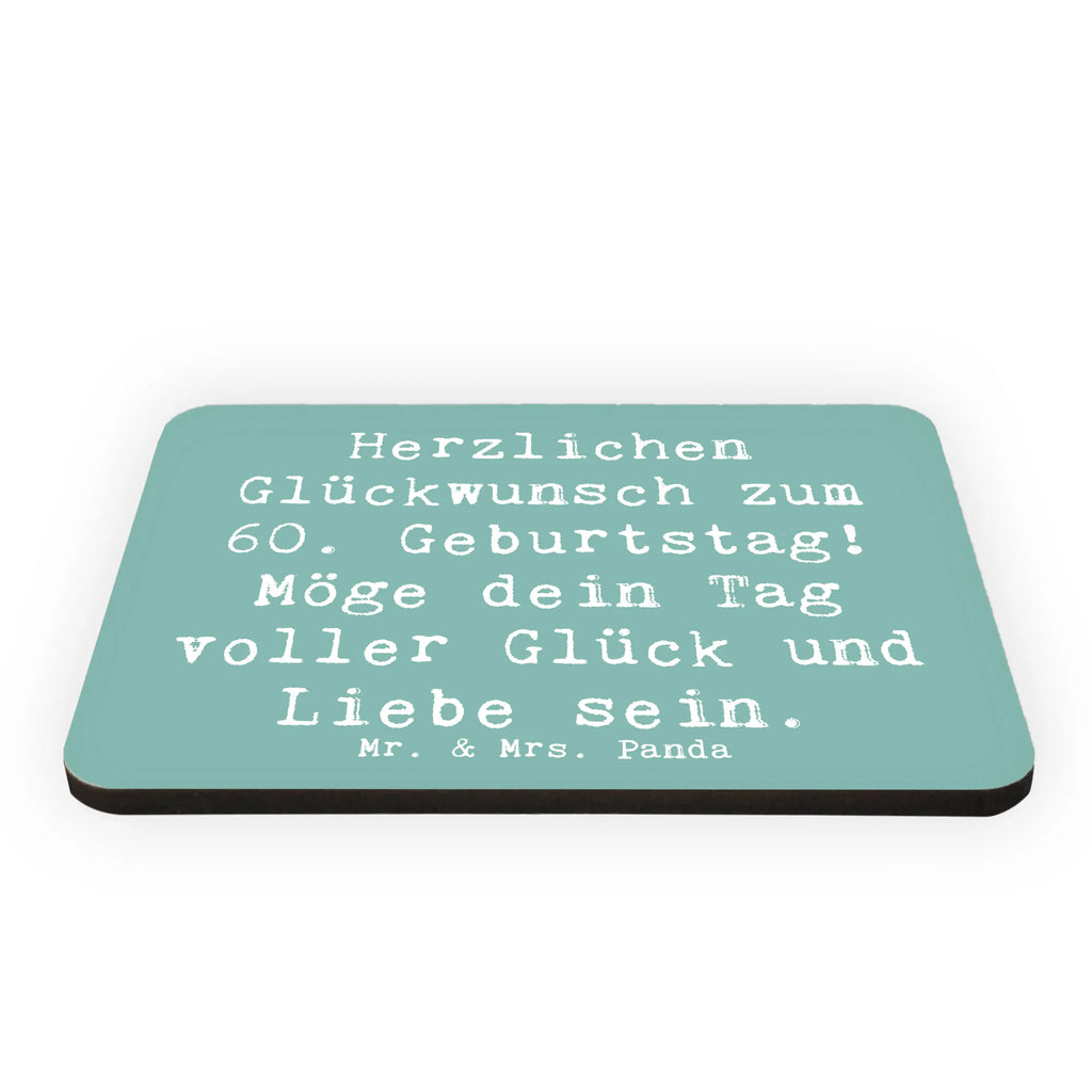 Magnet Saying Herzlichen Glückwunsch zum 60. Geburtstag! Möge dein Tag voller Glück und Liebe sein. Kühlschrankmagnet, Pinnwandmagnet, Souvenir Magnet, Kühlschrank Dekoration, Notiz Magnet, Motivmagnete, Dekomagnet, Whiteboard Magnet, Geburtstag, Geburtstagsgeschenk, Geschenk