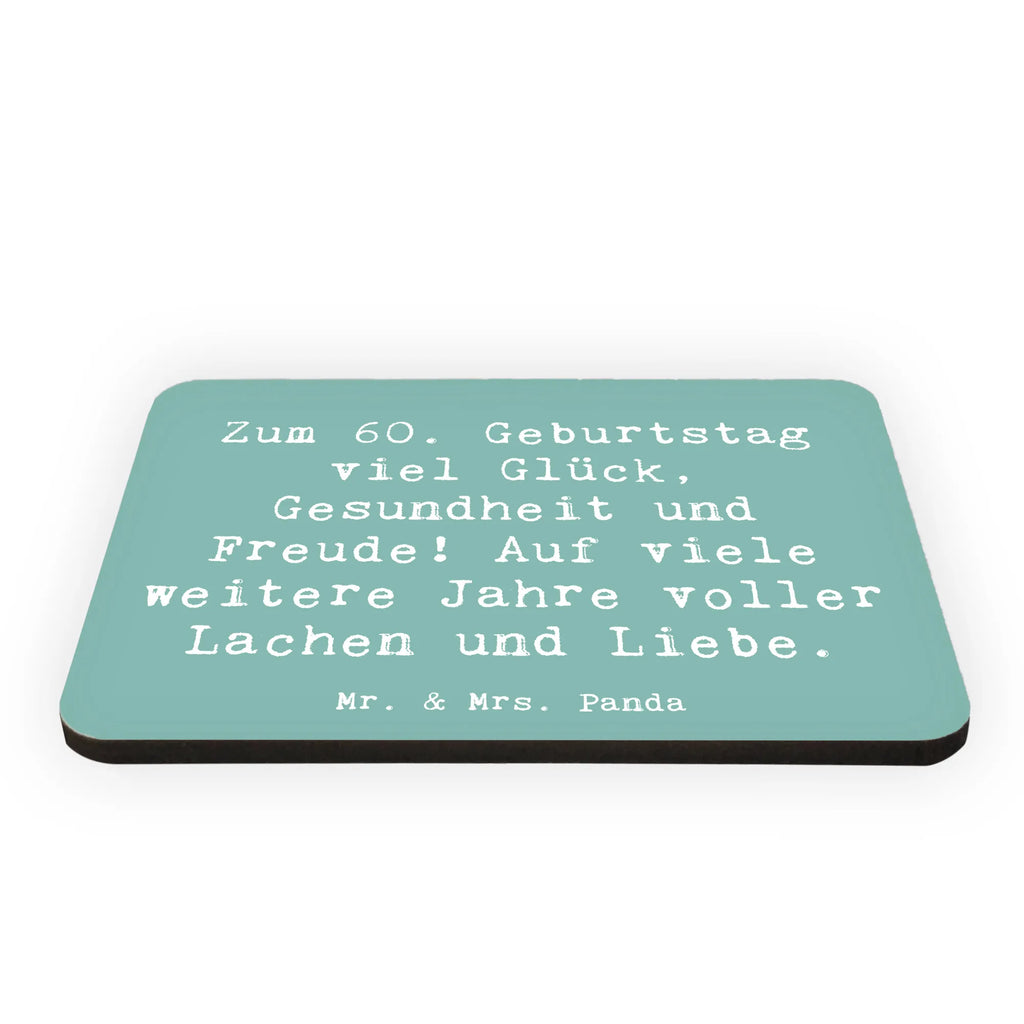 Magnet Saying Zum 60. Geburtstag viel Glück, Gesundheit und Freude! Auf viele weitere Jahre voller Lachen und Liebe. Motivmagnete, Dekomagnet, Souvenir Magnet, Whiteboard Magnet, Kühlschrankmagnet, Kühlschrank Dekoration, Notiz Magnet, Pinnwandmagnet, Geburtstag, Geburtstagsgeschenk, Geschenk