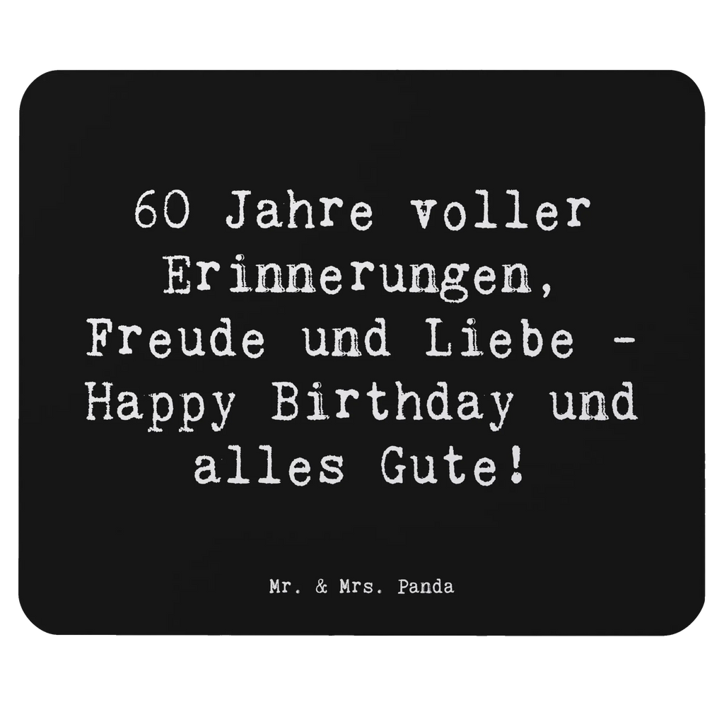 Mouse mat Saying 60 Jahre voller Erinnerungen, Freude und Liebe - Happy Birthday und alles Gute! Mauspad, Arbeitszimmer, PC Zubehör, Einzigartiges Mauspad, Computer zubehör, Büroausstattung, Mousepad, Designer Mauspad, Mauspad Büro, Mausunterlage, Geburtstag, Geburtstagsgeschenk, Geschenk