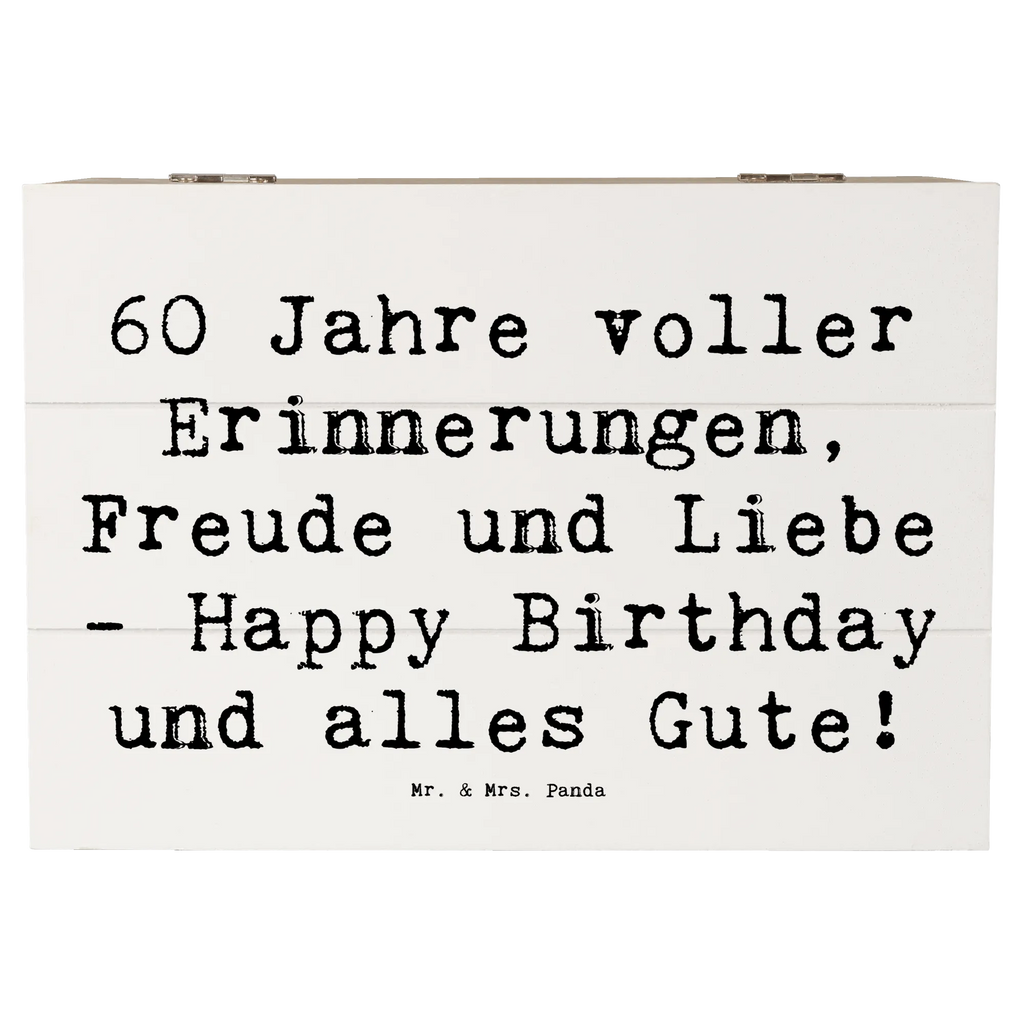 Holzkiste Spruch 60. Geburtstag Glückwunsch Erinnerungskiste, Erinnerungsbox, Holzkiste, Dekokiste, Truhe, Schatzkiste, Aufbewahrungsbox, Geschenkdose, Kiste, Geschenkbox, Schatulle, XXL, Geburtstag, Geburtstagsgeschenk, Geschenk