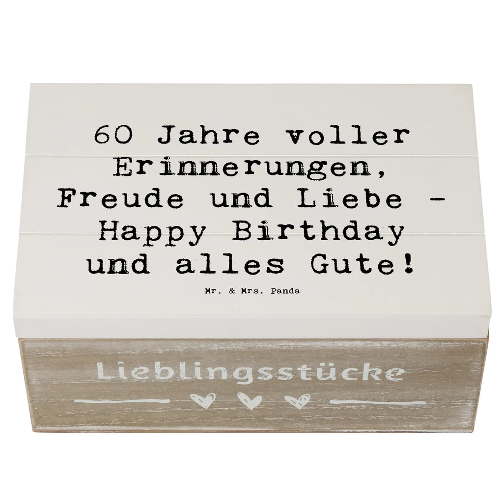 Holzkiste Spruch 60. Geburtstag Glückwunsch Erinnerungskiste, Erinnerungsbox, Holzkiste, Dekokiste, Truhe, Schatzkiste, Aufbewahrungsbox, Geschenkdose, Kiste, Geschenkbox, Schatulle, XXL, Geburtstag, Geburtstagsgeschenk, Geschenk