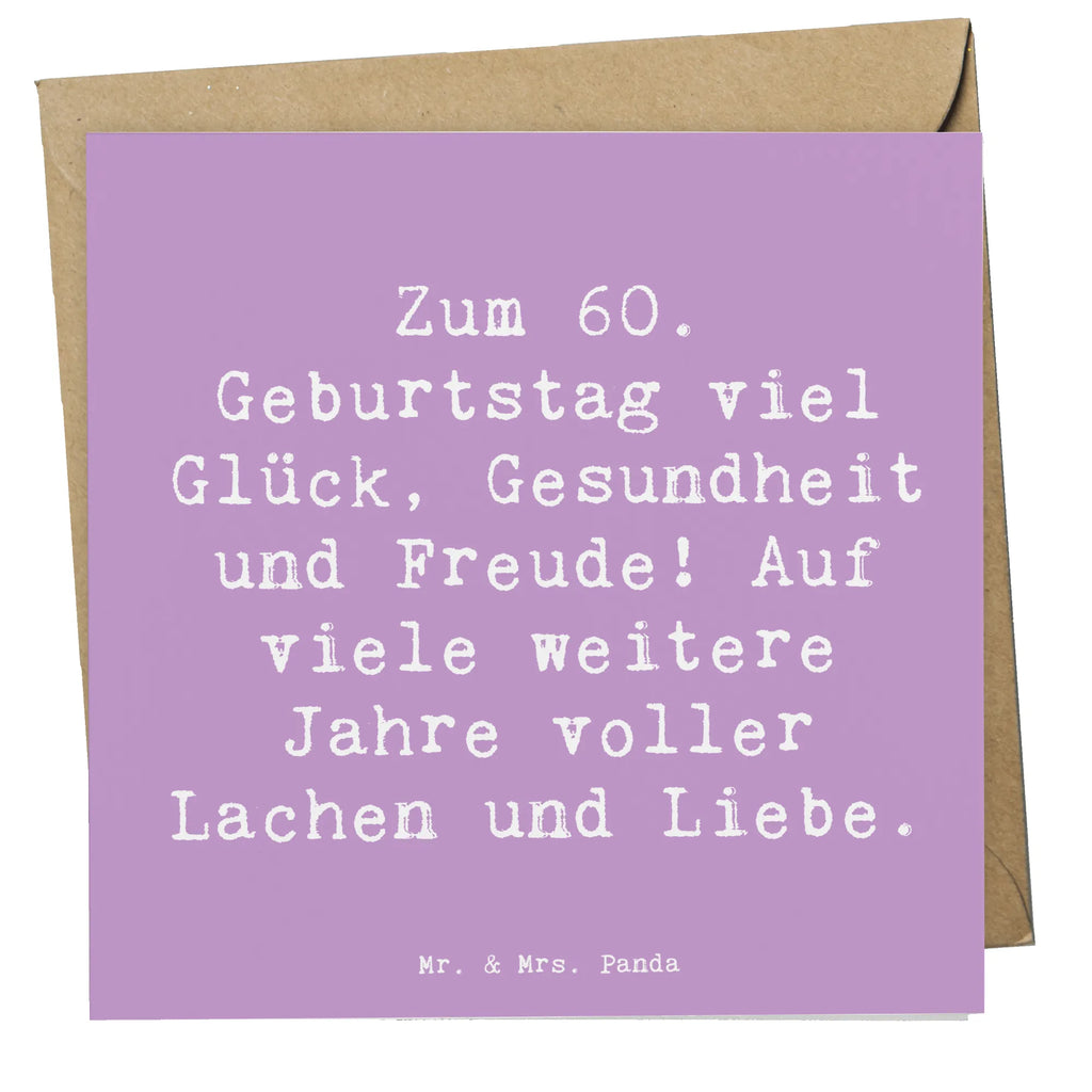 Deluxe Karte Spruch 60. Geburtstag Glück Hochwertige Klappkarte, Klappkarte, Karte, Glückwunschkarte, Geburtstagskarte, Grußkarte, Einladungskarte, Hochzeitskarte, Hochwertige Grußkarte, Geburtstag, Geburtstagsgeschenk, Geschenk