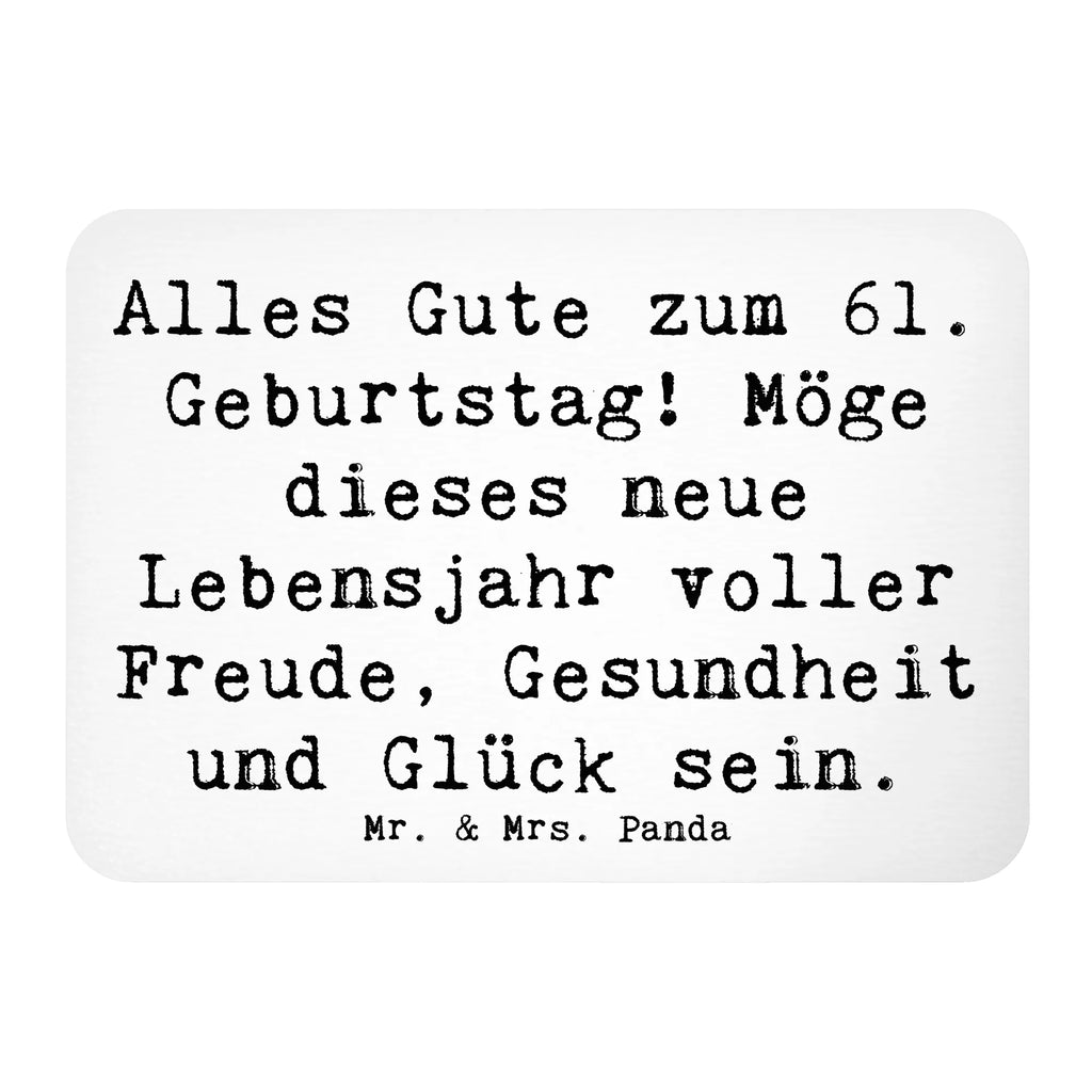 Magnet Spruch 61. Geburtstag Whiteboard Magnet, Motivmagnete, Notiz Magnet, Kühlschrankmagnet, Kühlschrank Dekoration, Dekomagnet, Pinnwandmagnet, Souvenir Magnet, Geburtstag, Geburtstagsgeschenk, Geschenk