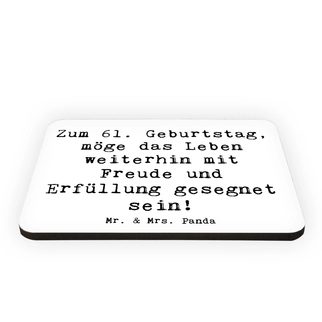 Magnet Spruch 61. Geburtstag Freude Dekomagnet, Kühlschrankmagnet, Notiz Magnet, Whiteboard Magnet, Pinnwandmagnet, Kühlschrank Dekoration, Souvenir Magnet, Motivmagnete, Geburtstag, Geburtstagsgeschenk, Geschenk