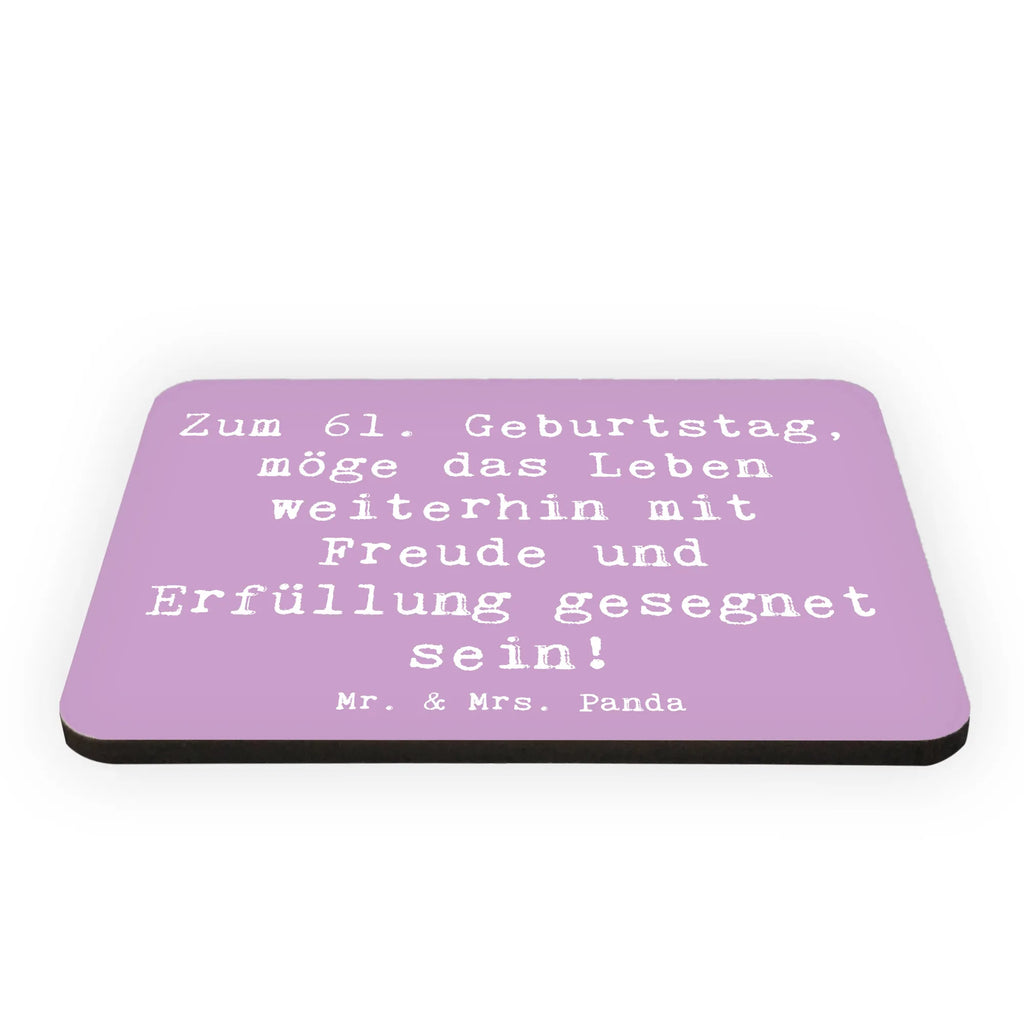 Magnet Spruch 61. Geburtstag Freude Dekomagnet, Kühlschrankmagnet, Notiz Magnet, Whiteboard Magnet, Pinnwandmagnet, Kühlschrank Dekoration, Souvenir Magnet, Motivmagnete, Geburtstag, Geburtstagsgeschenk, Geschenk