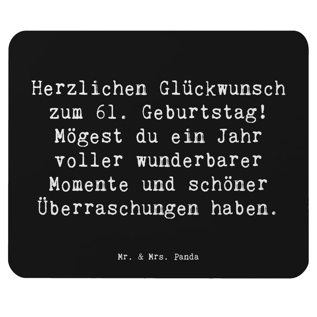 Mauspad Spruch 61. Geburtstag Glückwünsche Arbeitszimmer, Computer zubehör, Büroausstattung, Designer Mauspad, PC Zubehör, Mousepad, Mauspad, Mausunterlage, Einzigartiges Mauspad, Mauspad Büro, Geburtstag, Geburtstagsgeschenk, Geschenk