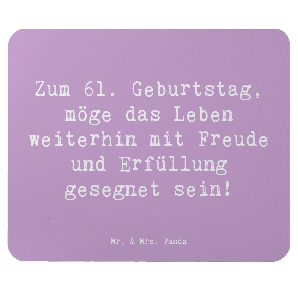 Mouse mat Saying Zum 61. Geburtstag, möge das Leben weiterhin mit Freude und Erfüllung gesegnet sein! PC Zubehör, Mausunterlage, Büroausstattung, Mauspad, Designer Mauspad, Computer zubehör, Einzigartiges Mauspad, Mousepad, Arbeitszimmer, Mauspad Büro, Geburtstag, Geburtstagsgeschenk, Geschenk