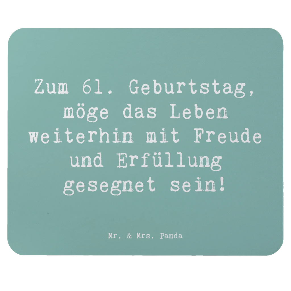 Mouse mat Saying Zum 61. Geburtstag, möge das Leben weiterhin mit Freude und Erfüllung gesegnet sein! PC Zubehör, Mausunterlage, Büroausstattung, Mauspad, Designer Mauspad, Computer zubehör, Einzigartiges Mauspad, Mousepad, Arbeitszimmer, Mauspad Büro, Geburtstag, Geburtstagsgeschenk, Geschenk