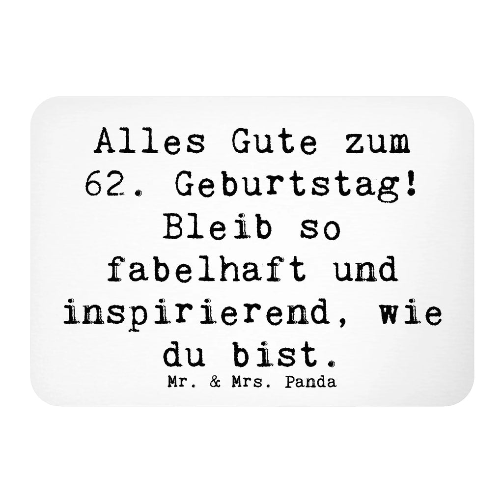 Magnet Spruch 62. Geburtstag Freude Motivmagnete, Souvenir Magnet, Pinnwandmagnet, Kühlschrank Dekoration, Dekomagnet, Whiteboard Magnet, Notiz Magnet, Kühlschrankmagnet, Geburtstag, Geburtstagsgeschenk, Geschenk