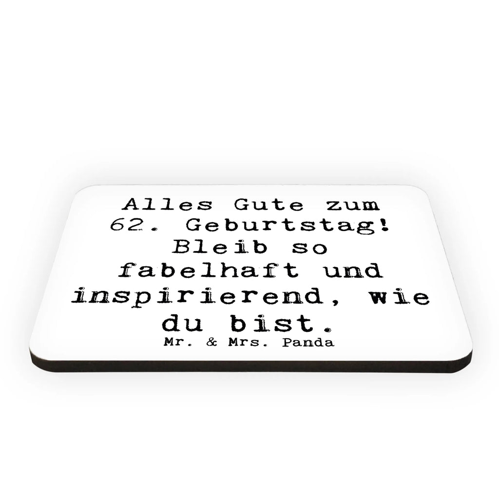 Magnet Spruch 62. Geburtstag Freude Motivmagnete, Souvenir Magnet, Pinnwandmagnet, Kühlschrank Dekoration, Dekomagnet, Whiteboard Magnet, Notiz Magnet, Kühlschrankmagnet, Geburtstag, Geburtstagsgeschenk, Geschenk
