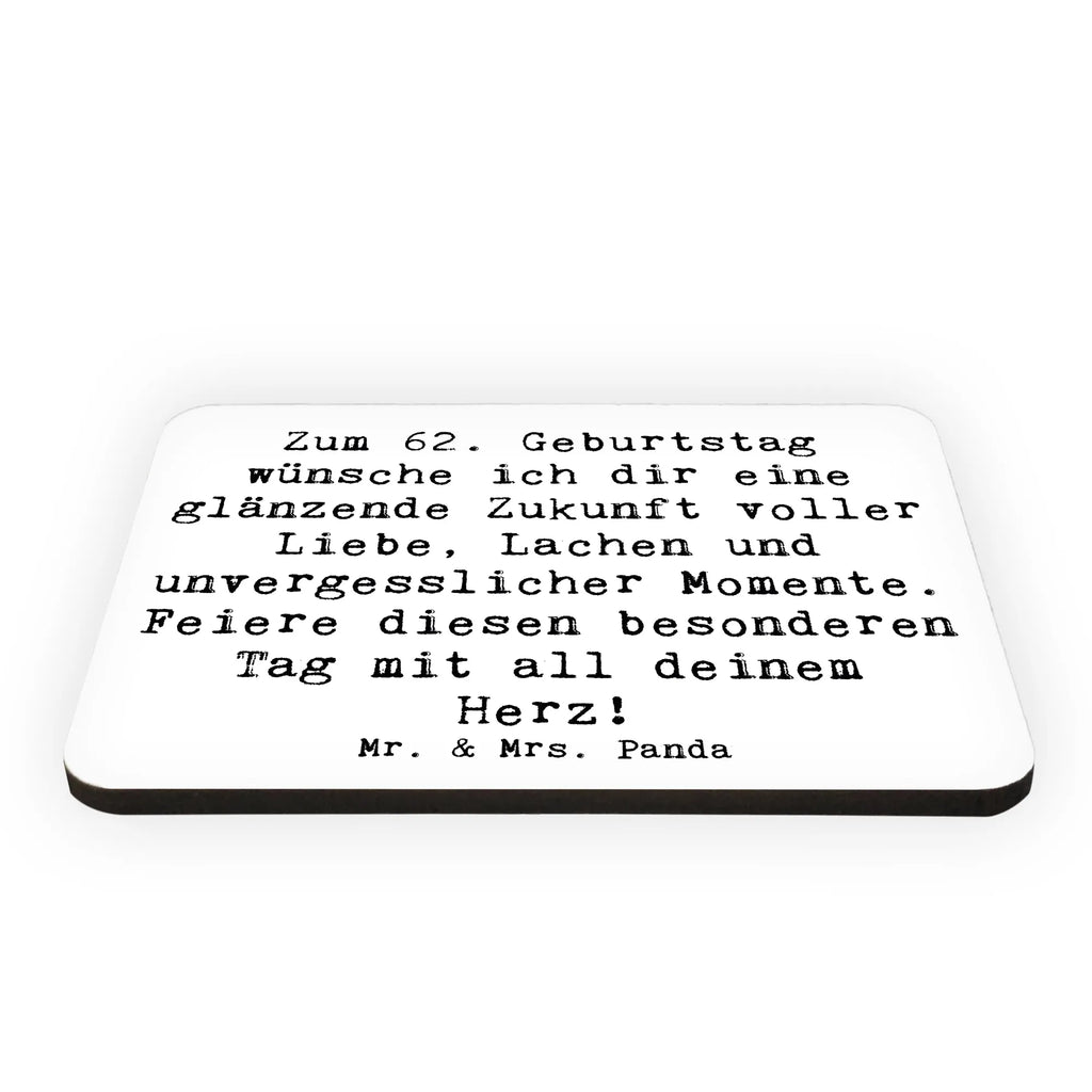 Magnet Spruch 62. Geburtstag Glänzende Zukunft Kühlschrank Dekoration, Souvenir Magnet, Kühlschrankmagnet, Pinnwandmagnet, Motivmagnete, Notiz Magnet, Whiteboard Magnet, Dekomagnet, Geburtstag, Geburtstagsgeschenk, Geschenk