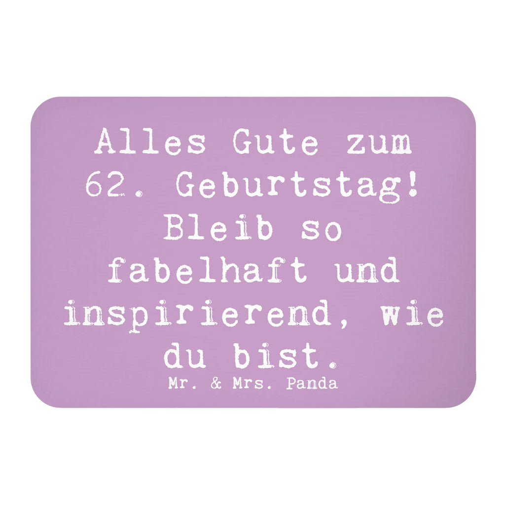 Magnet Spruch 62. Geburtstag Freude Motivmagnete, Souvenir Magnet, Pinnwandmagnet, Kühlschrank Dekoration, Dekomagnet, Whiteboard Magnet, Notiz Magnet, Kühlschrankmagnet, Geburtstag, Geburtstagsgeschenk, Geschenk