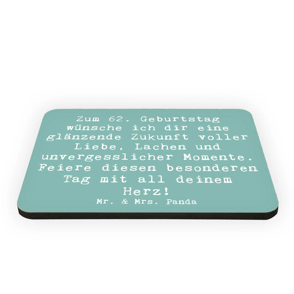 Magnet Spruch 62. Geburtstag Glänzende Zukunft Kühlschrank Dekoration, Souvenir Magnet, Kühlschrankmagnet, Pinnwandmagnet, Motivmagnete, Notiz Magnet, Whiteboard Magnet, Dekomagnet, Geburtstag, Geburtstagsgeschenk, Geschenk