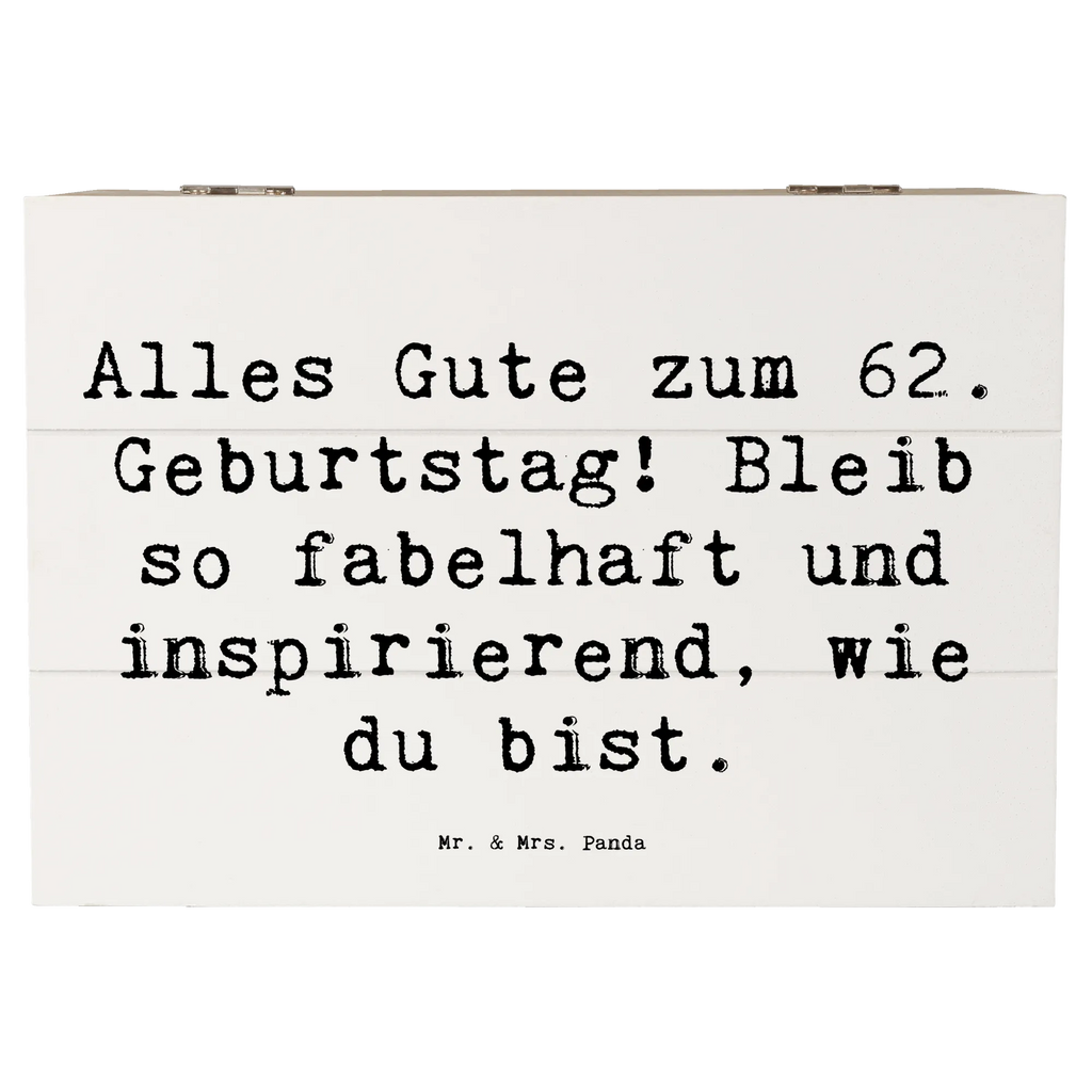 Holzkiste Spruch 62. Geburtstag Freude Schatzkiste, Holzkiste, Geschenkbox, Aufbewahrungsbox, Truhe, Geschenkdose, Dekokiste, Kiste, Erinnerungsbox, Erinnerungskiste, XXL, Schatulle, Geburtstag, Geburtstagsgeschenk, Geschenk