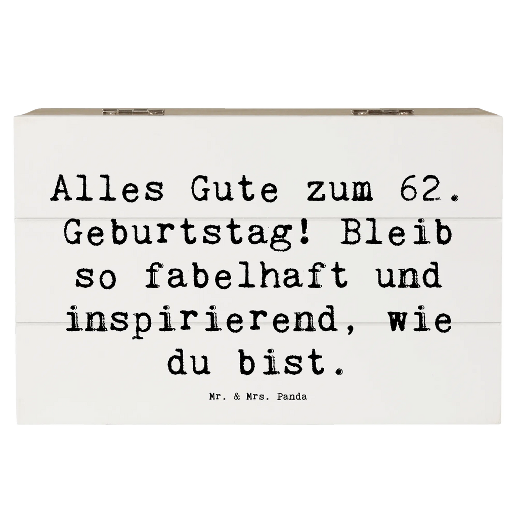 Holzkiste Spruch 62. Geburtstag Freude Schatzkiste, Holzkiste, Geschenkbox, Aufbewahrungsbox, Truhe, Geschenkdose, Dekokiste, Kiste, Erinnerungsbox, Erinnerungskiste, XXL, Schatulle, Geburtstag, Geburtstagsgeschenk, Geschenk