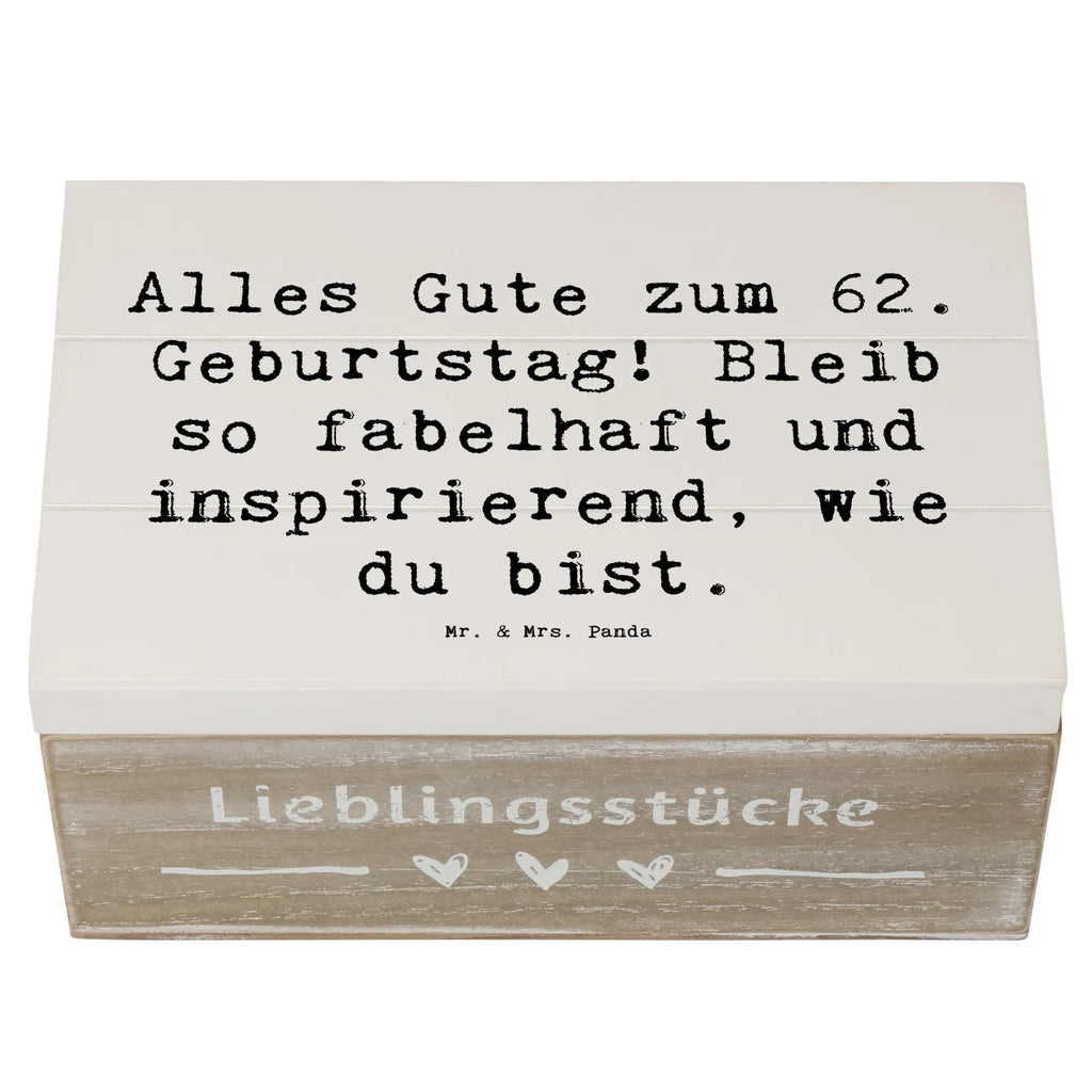 Holzkiste Spruch 62. Geburtstag Freude Schatzkiste, Holzkiste, Geschenkbox, Aufbewahrungsbox, Truhe, Geschenkdose, Dekokiste, Kiste, Erinnerungsbox, Erinnerungskiste, XXL, Schatulle, Geburtstag, Geburtstagsgeschenk, Geschenk