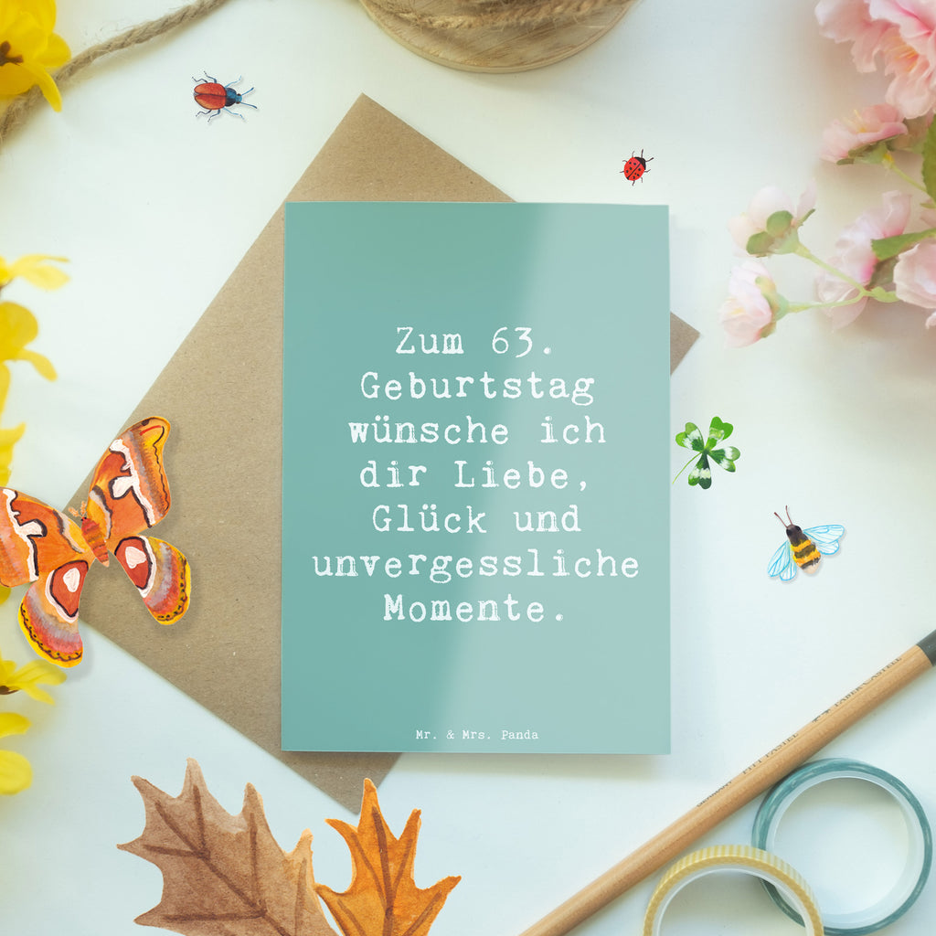 Grußkarte Spruch 63. Geburtstag Liebe Glück Momente Klappkarte, Einladungskarte, Karte, Grußkarte, Glückwunschkarte, Hochzeitskarte, Geburtstagskarte, Ansichtskarten, Geburtstag, Geburtstagsgeschenk, Geschenk