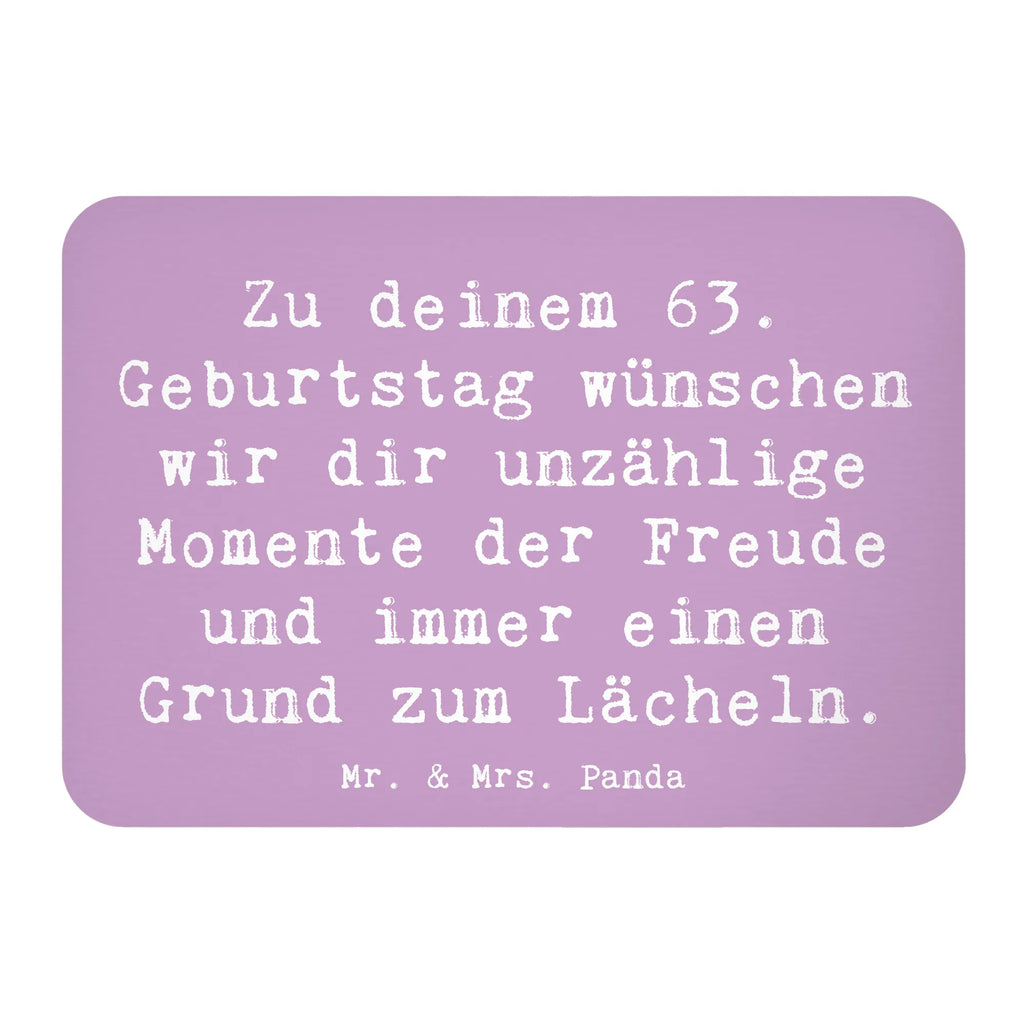 Magnet Spruch 63. Geburtstag Freude Dekomagnet, Motivmagnete, Whiteboard Magnet, Notiz Magnet, Kühlschrankmagnet, Kühlschrank Dekoration, Souvenir Magnet, Pinnwandmagnet, Geburtstag, Geburtstagsgeschenk, Geschenk