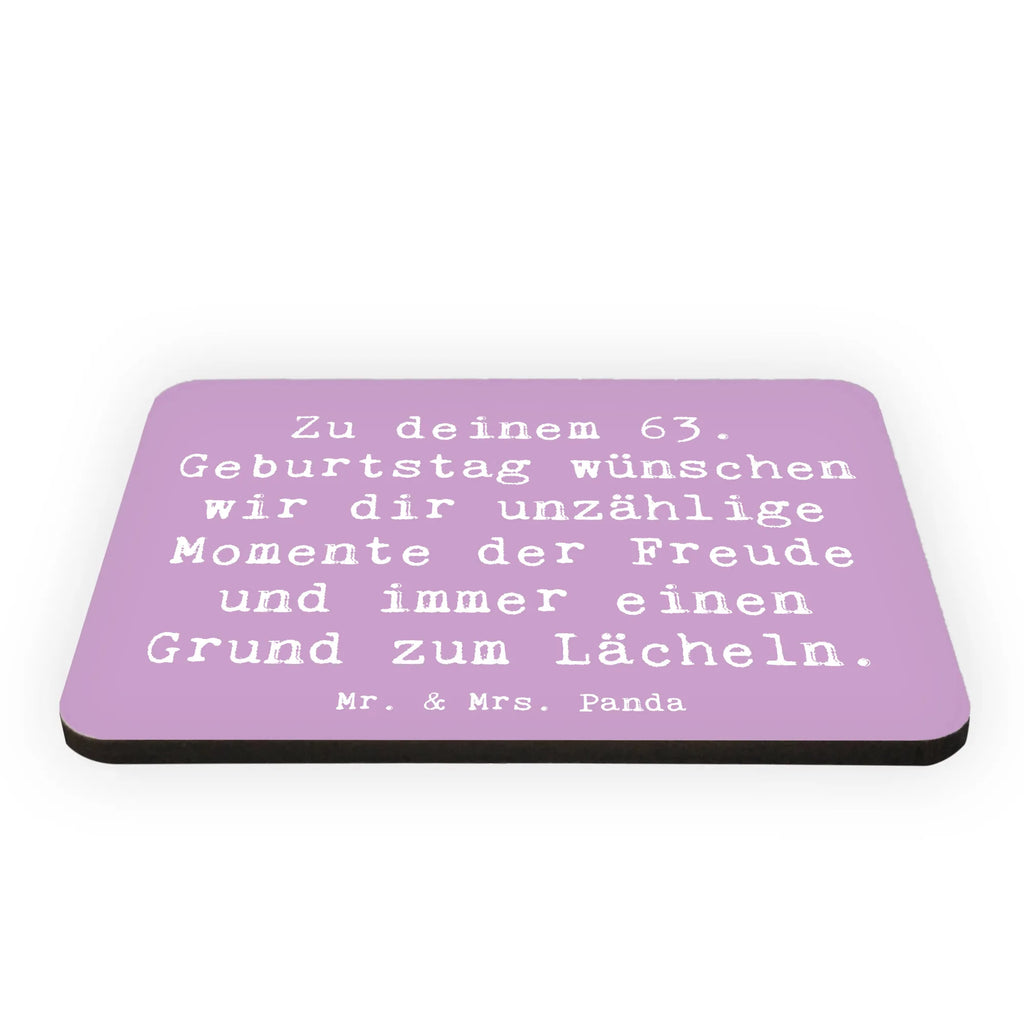Magnet Spruch 63. Geburtstag Freude Dekomagnet, Motivmagnete, Whiteboard Magnet, Notiz Magnet, Kühlschrankmagnet, Kühlschrank Dekoration, Souvenir Magnet, Pinnwandmagnet, Geburtstag, Geburtstagsgeschenk, Geschenk