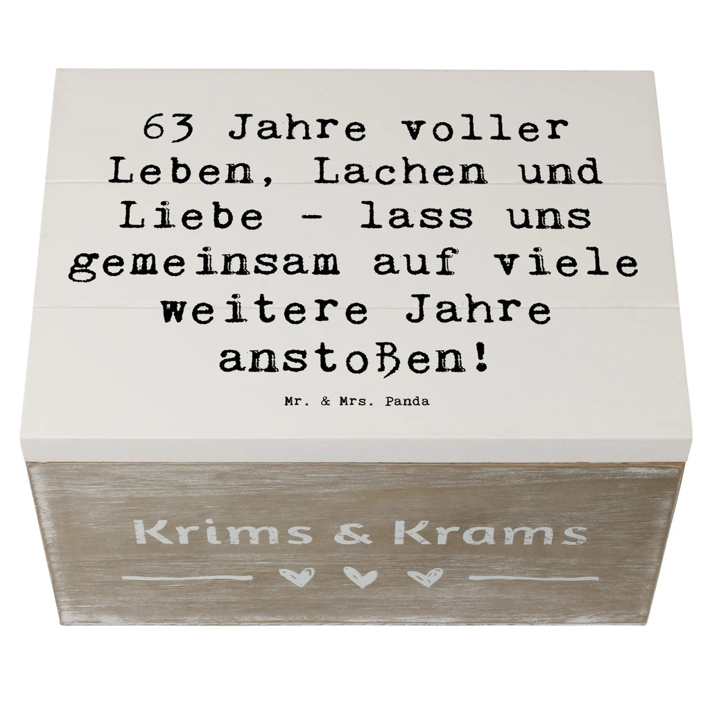 Holzkiste Spruch 63. Geburtstag Freude Geschenkbox, Aufbewahrungsbox, Truhe, Schatzkiste, XXL, Geschenkdose, Dekokiste, Kiste, Erinnerungskiste, Schatulle, Erinnerungsbox, Holzkiste, Geburtstag, Geburtstagsgeschenk, Geschenk
