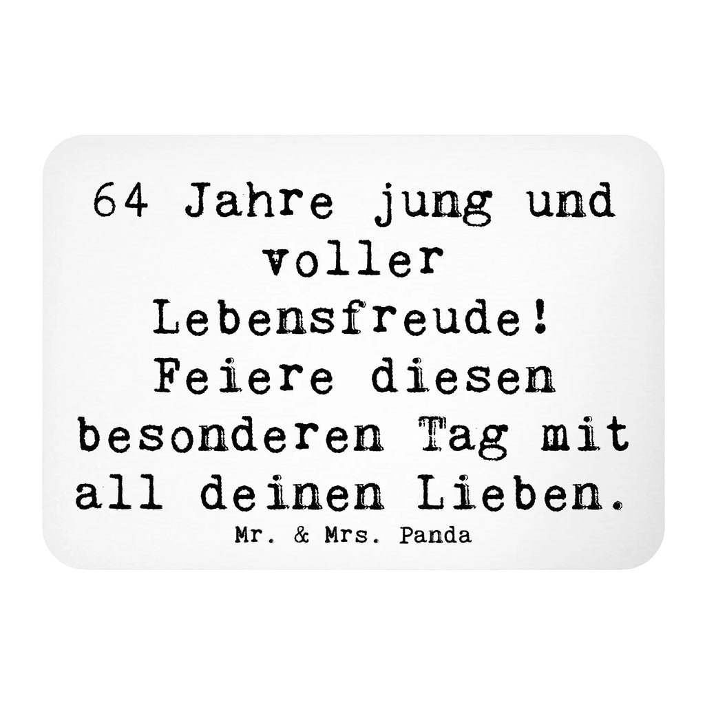 Magnet Spruch 64. Geburtstag Freude Motivmagnete, Souvenir Magnet, Kühlschrankmagnet, Notiz Magnet, Dekomagnet, Kühlschrank Dekoration, Pinnwandmagnet, Whiteboard Magnet, Geburtstag, Geburtstagsgeschenk, Geschenk