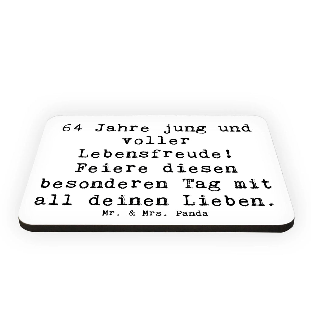 Magnet Spruch 64. Geburtstag Freude Motivmagnete, Souvenir Magnet, Kühlschrankmagnet, Notiz Magnet, Dekomagnet, Kühlschrank Dekoration, Pinnwandmagnet, Whiteboard Magnet, Geburtstag, Geburtstagsgeschenk, Geschenk