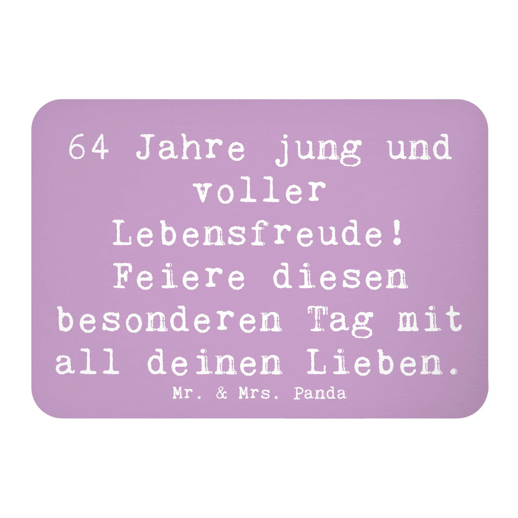 Magnet Spruch 64. Geburtstag Freude Motivmagnete, Souvenir Magnet, Kühlschrankmagnet, Notiz Magnet, Dekomagnet, Kühlschrank Dekoration, Pinnwandmagnet, Whiteboard Magnet, Geburtstag, Geburtstagsgeschenk, Geschenk
