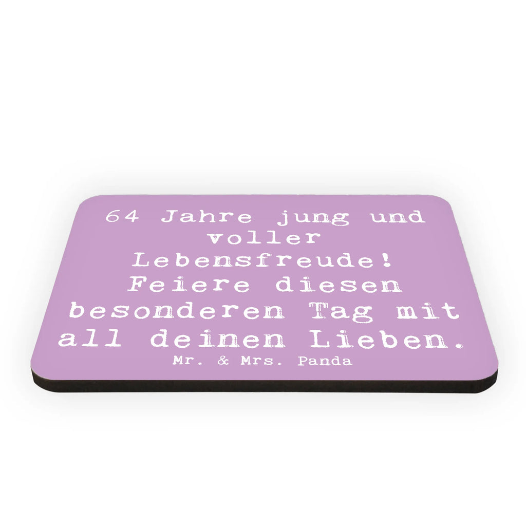 Magnet Spruch 64. Geburtstag Freude Motivmagnete, Souvenir Magnet, Kühlschrankmagnet, Notiz Magnet, Dekomagnet, Kühlschrank Dekoration, Pinnwandmagnet, Whiteboard Magnet, Geburtstag, Geburtstagsgeschenk, Geschenk