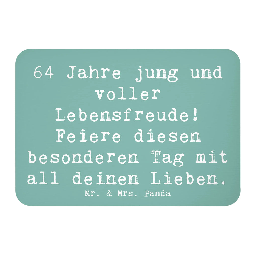 Magnet Spruch 64. Geburtstag Freude Motivmagnete, Souvenir Magnet, Kühlschrankmagnet, Notiz Magnet, Dekomagnet, Kühlschrank Dekoration, Pinnwandmagnet, Whiteboard Magnet, Geburtstag, Geburtstagsgeschenk, Geschenk