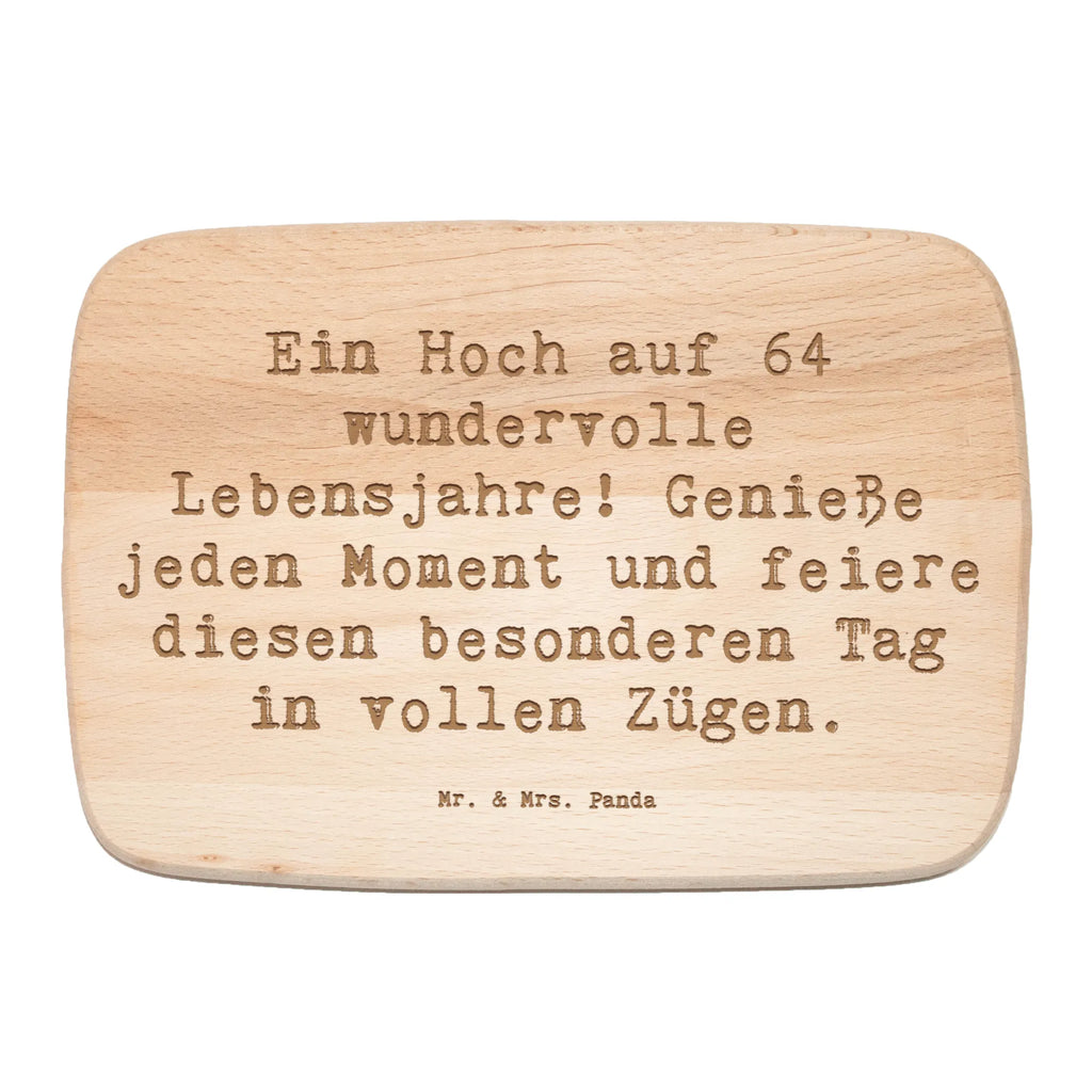 Küchenbrett Spruch 64. Geburtstag Feier Schneidebrett Holz, Frühstücksbrettchen, Frühstücksbrett, Küchenbrett, Holzbrett, Schneidebrett, Geburtstag, Geburtstagsgeschenk, Geschenk