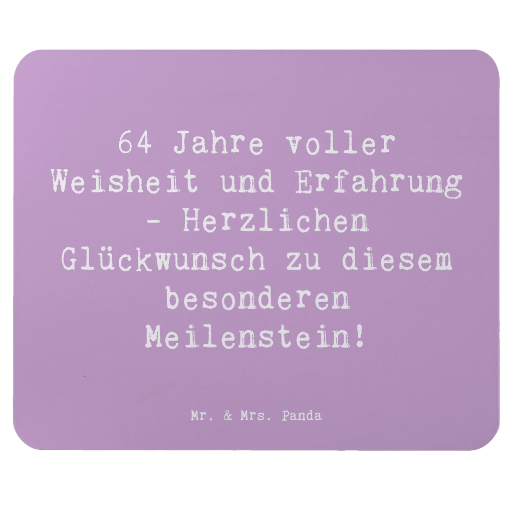 Mouse mat Saying 64 Jahre voller Weisheit und Erfahrung - Herzlichen Glückwunsch zu diesem besonderen Meilenstein! Mousepad, Mauspad Büro, Arbeitszimmer, Mauspad, Einzigartiges Mauspad, Mausunterlage, Designer Mauspad, PC Zubehör, Computer zubehör, Büroausstattung, Geburtstag, Geburtstagsgeschenk, Geschenk
