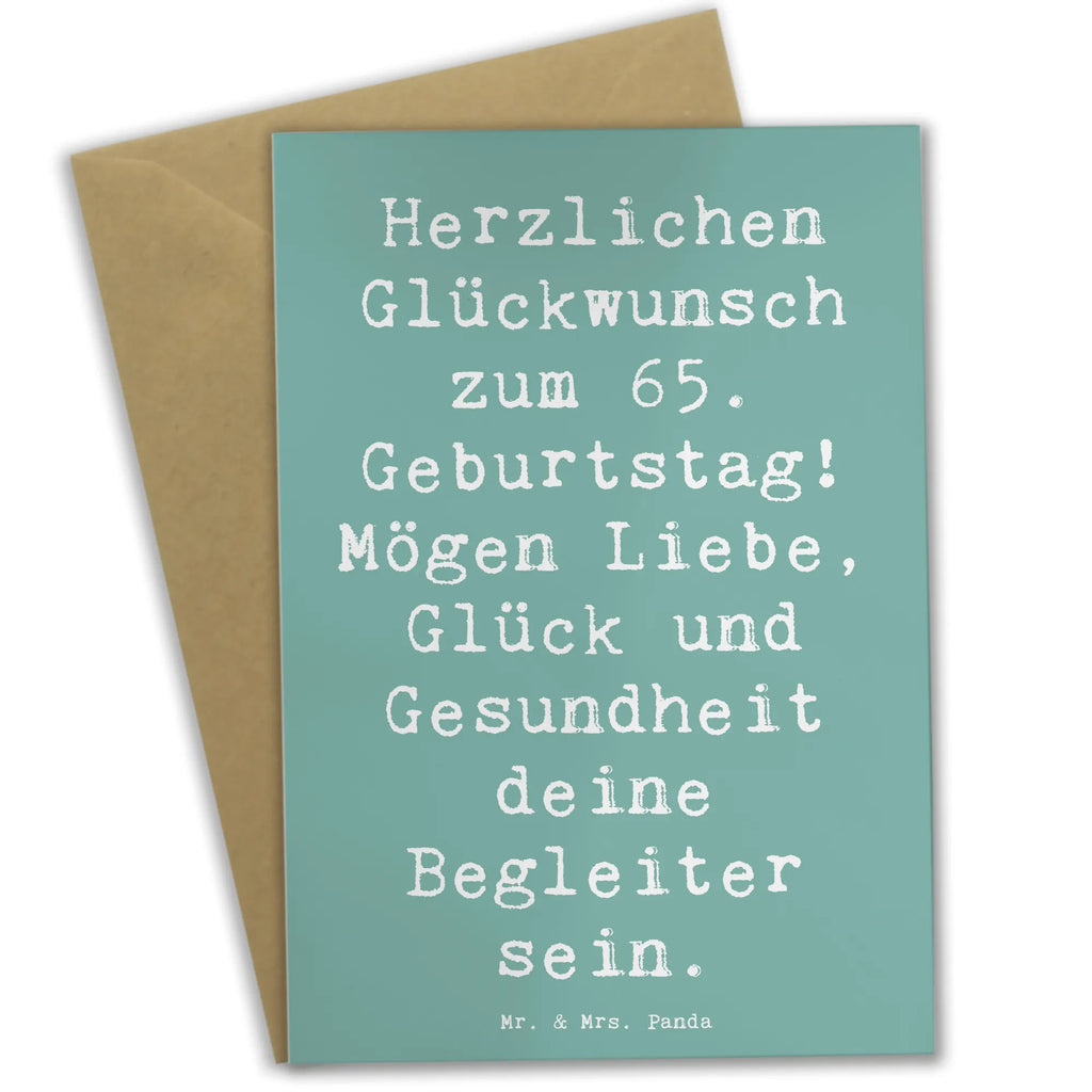 Grußkarte Spruch 65. Geburtstag Einladungskarte, Karte, Klappkarte, Geburtstagskarte, Glückwunschkarte, Grußkarte, Ansichtskarten, Hochzeitskarte, Geburtstag, Geburtstagsgeschenk, Geschenk