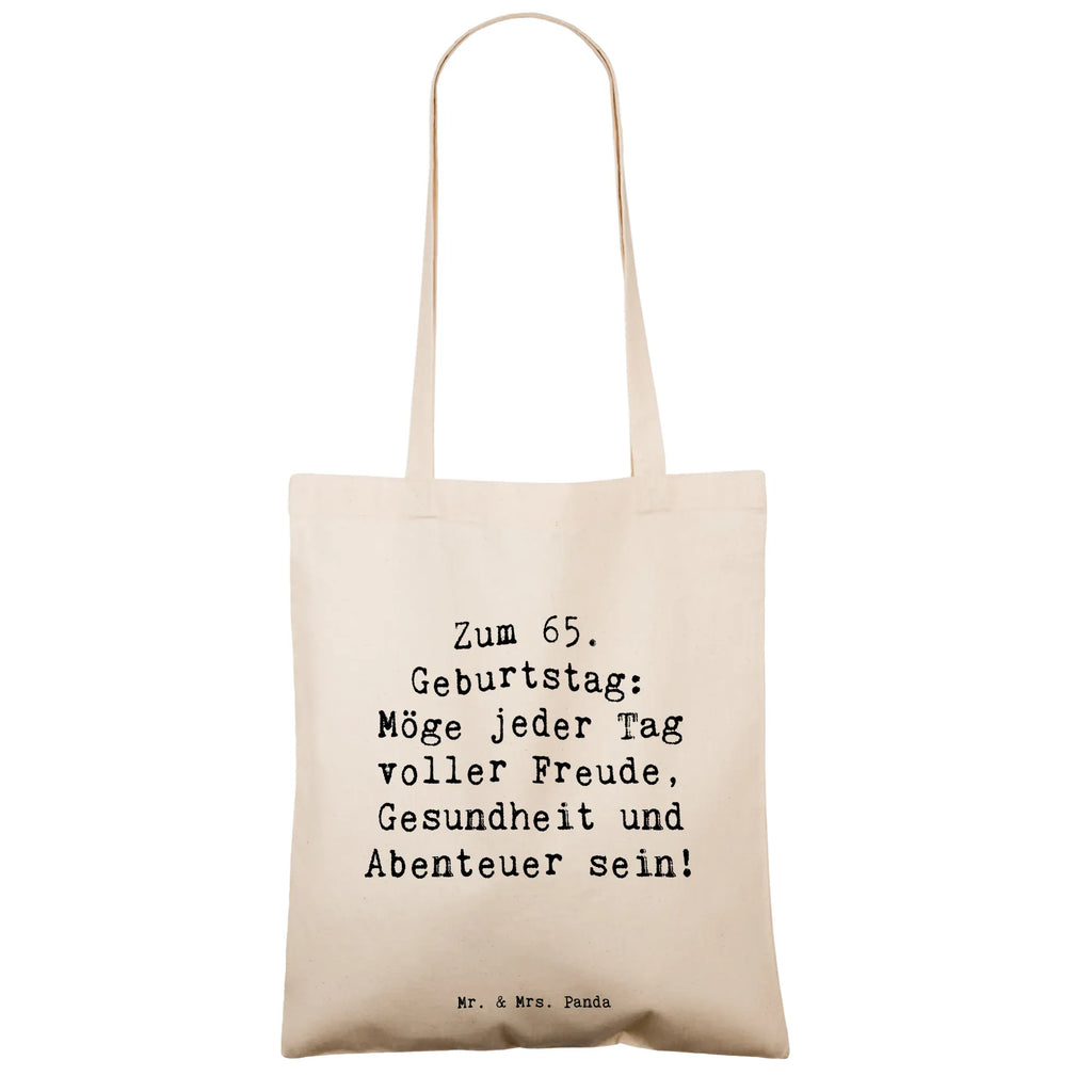 Tragetasche Spruch 65. Geburtstag Beuteltasche, Beutel, Einkaufstasche, Jutebeutel, Stoffbeutel, Tasche, Shopper, Umhängetasche, Strandtasche, Schultertasche, Stofftasche, Tragetasche, Badetasche, Jutetasche, Einkaufstüte, Laptoptasche, Geburtstag, Geburtstagsgeschenk, Geschenk