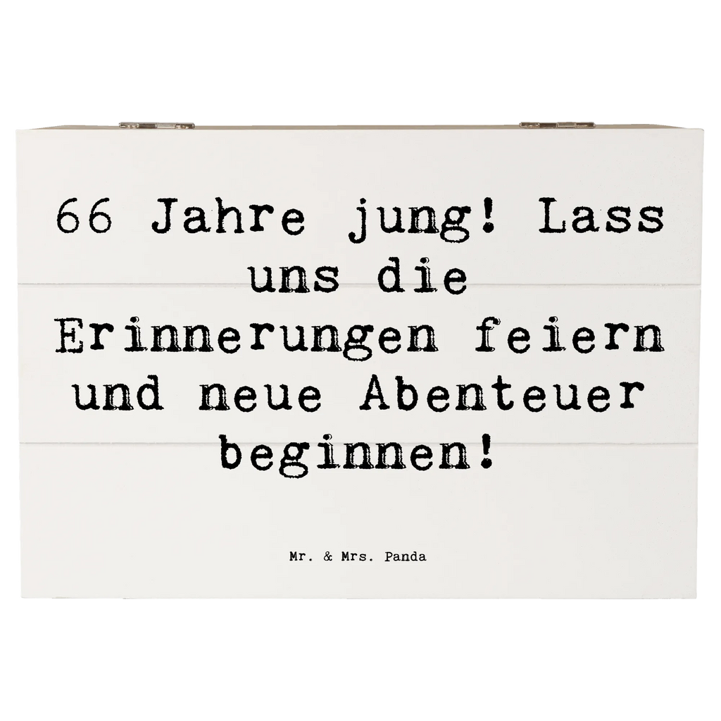 Wooden chest Saying 66 Jahre jung! Lass uns die Erinnerungen feiern und neue Abenteuer beginnen! Holzkiste, Truhe, Kiste, Dekokiste, Schatzkiste, XXL, Erinnerungskiste, Geschenkdose, Schatulle, Aufbewahrungsbox, Geschenkbox, Erinnerungsbox, Geburtstag, Geburtstagsgeschenk, Geschenk