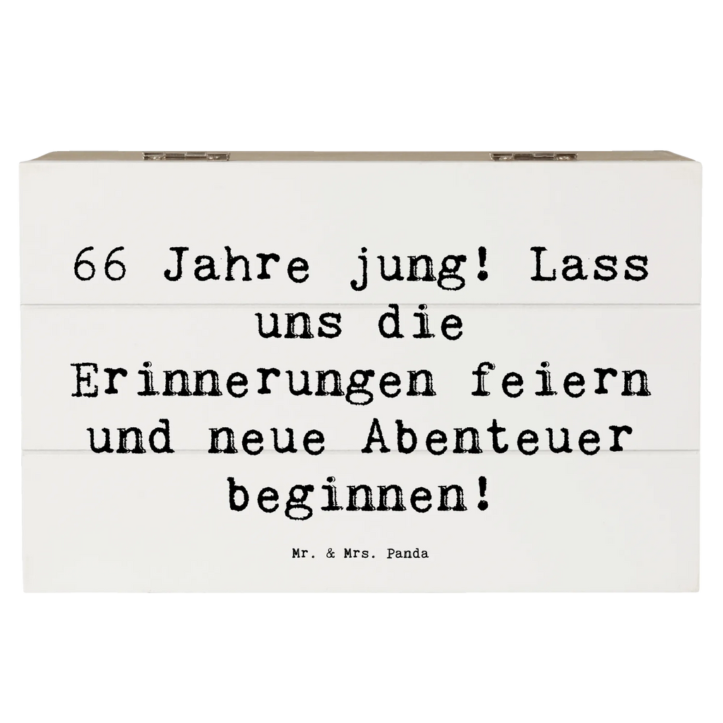 Wooden chest Saying 66 Jahre jung! Lass uns die Erinnerungen feiern und neue Abenteuer beginnen! Holzkiste, Truhe, Kiste, Dekokiste, Schatzkiste, XXL, Erinnerungskiste, Geschenkdose, Schatulle, Aufbewahrungsbox, Geschenkbox, Erinnerungsbox, Geburtstag, Geburtstagsgeschenk, Geschenk