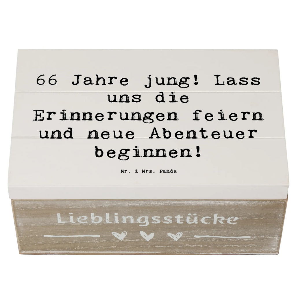 Wooden chest Saying 66 Jahre jung! Lass uns die Erinnerungen feiern und neue Abenteuer beginnen! Holzkiste, Truhe, Kiste, Dekokiste, Schatzkiste, XXL, Erinnerungskiste, Geschenkdose, Schatulle, Aufbewahrungsbox, Geschenkbox, Erinnerungsbox, Geburtstag, Geburtstagsgeschenk, Geschenk