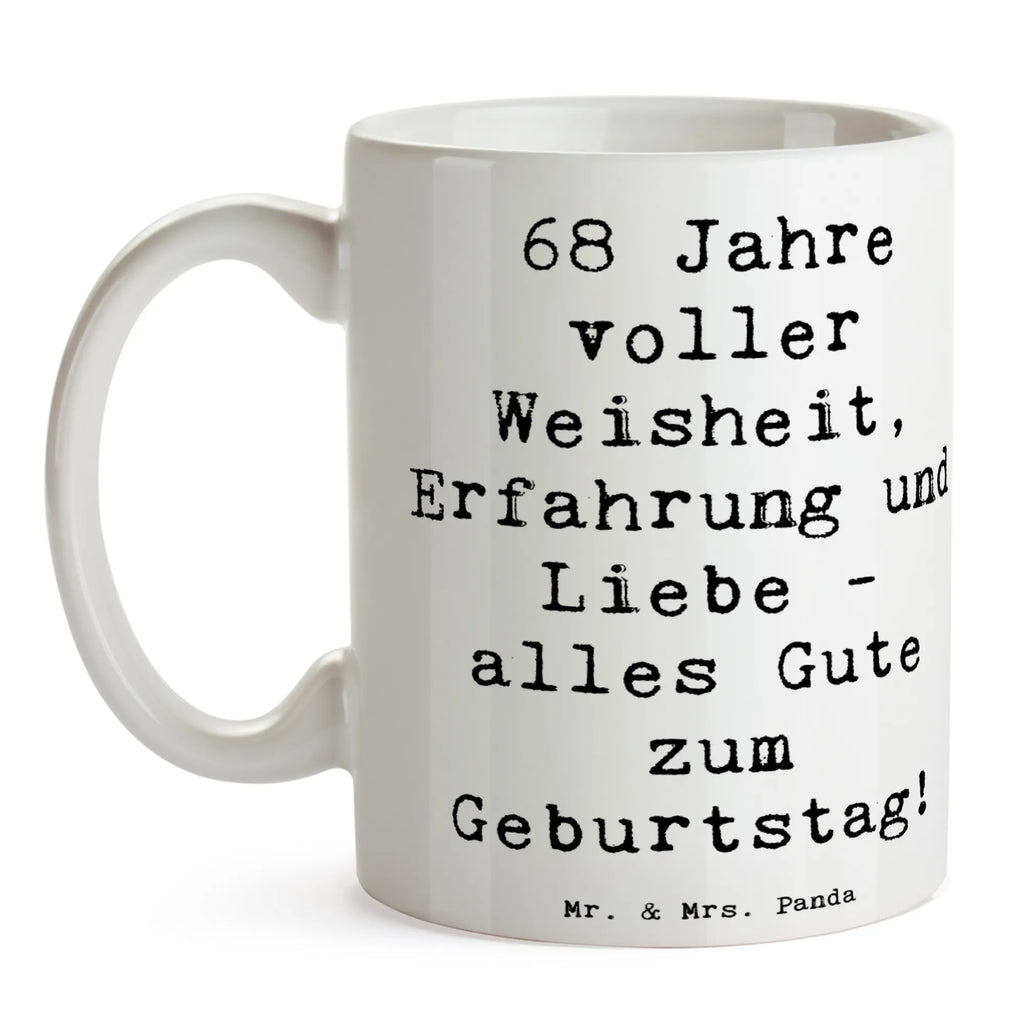 Tasse Spruch 68. Geburtstag Teetasse, Tasse mit Motiven, Bürotasse, Tasse, Porzellantasse, Tasse mit Zitaten, Geschenktasse, Keramiktasse, Kaffeetasse, Geburtstag, Geburtstagsgeschenk, Geschenk