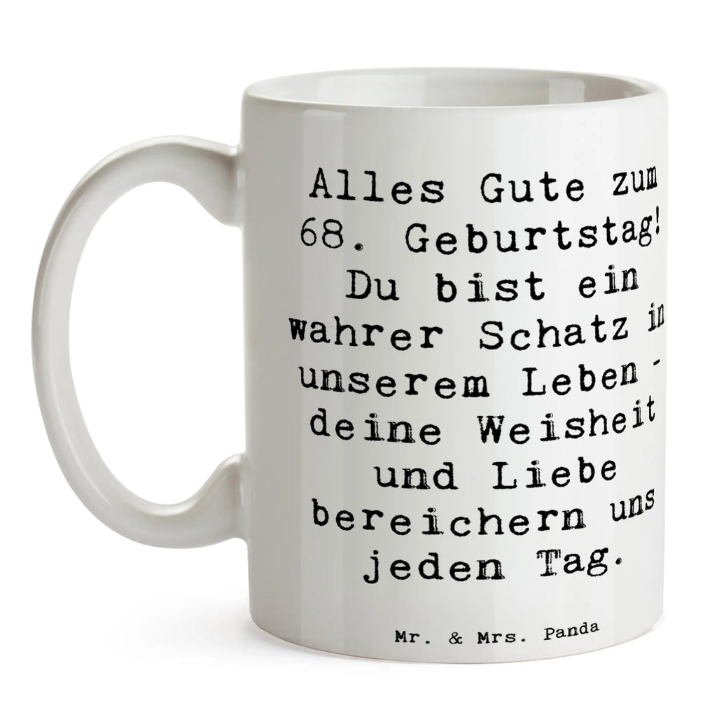 Tasse Spruch 68. Geburtstag Schatz Tasse mit Zitaten, Tasse, Teetasse, Keramiktasse, Kaffeetasse, Geschenktasse, Porzellantasse, Tasse mit Motiven, Bürotasse, Geburtstag, Geburtstagsgeschenk, Geschenk