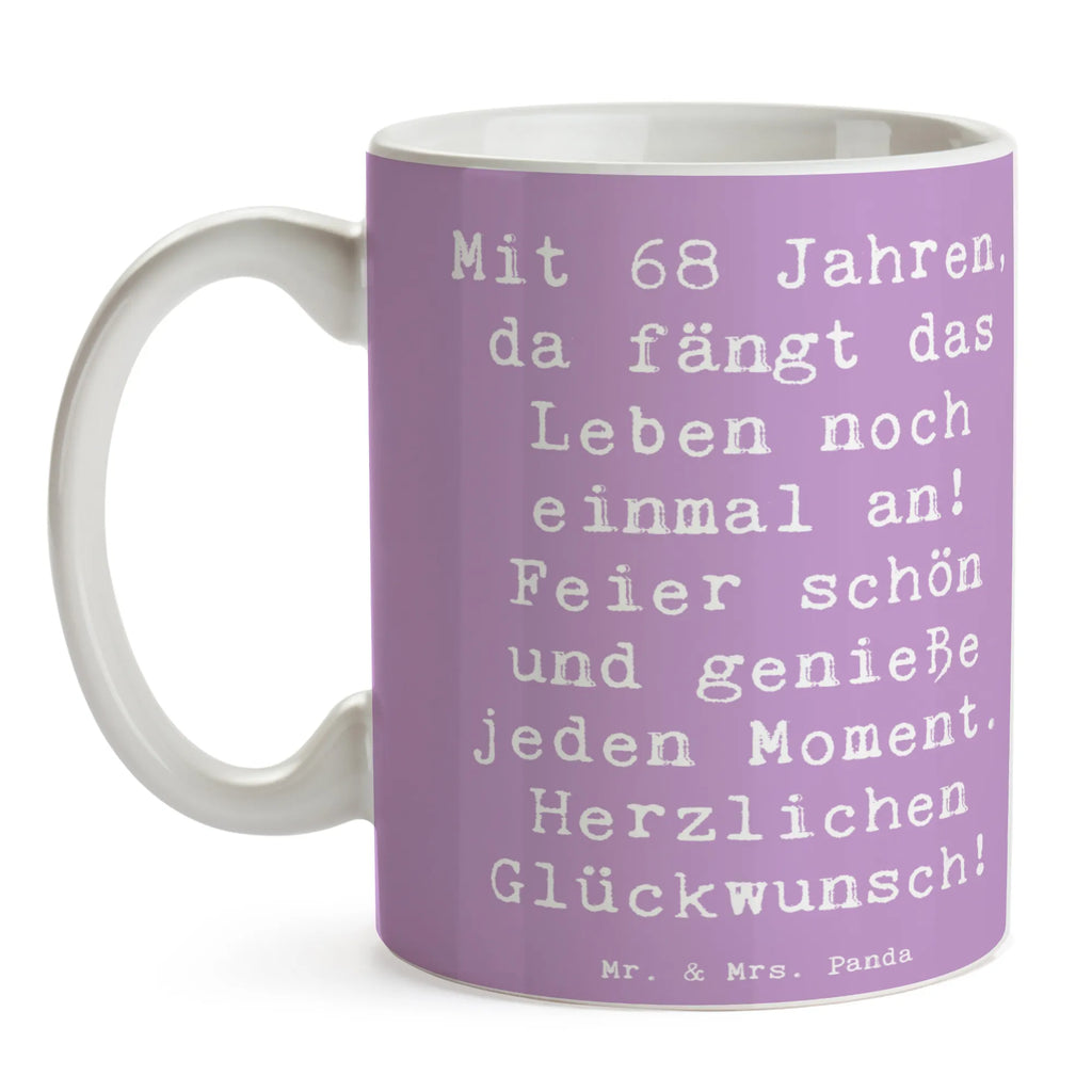 Tasse Spruch 68. Geburtstag Freude Keramiktasse, Bürotasse, Porzellantasse, Tasse mit Zitaten, Kaffeetasse, Tasse mit Motiven, Tasse, Teetasse, Geschenktasse, Geburtstag, Geburtstagsgeschenk, Geschenk