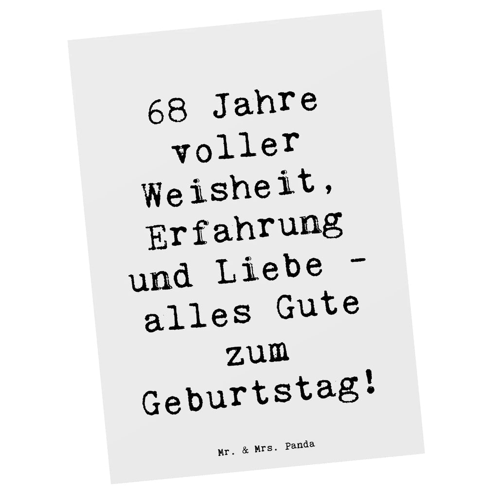 Postkarte Spruch 68. Geburtstag Postkarte, Geschenkkarte, Ansichtskarte, Dankeskarte, Einladungskarte, Karte, Geburtstagskarte, Einladung, Einladungskarten Geburtstag, Ansichtskarten, Grußkarte, Einladung Geburtstag, Geburtstag, Geburtstagsgeschenk, Geschenk