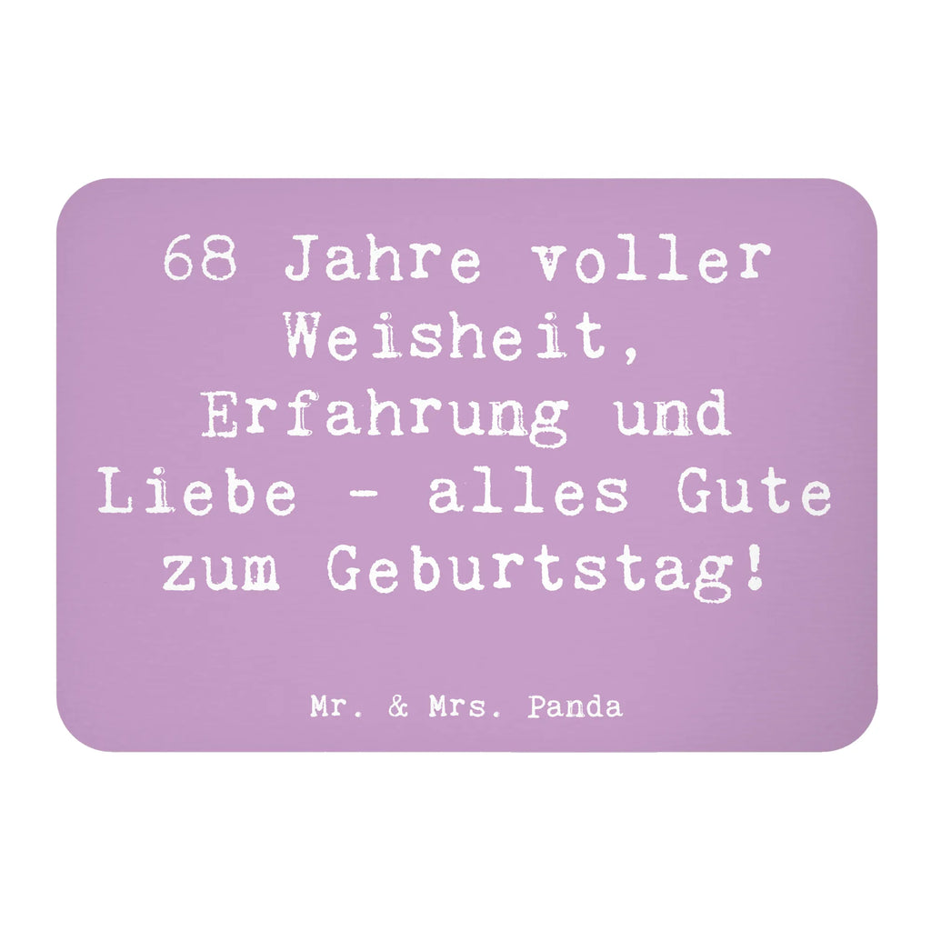 Magnet Spruch 68. Geburtstag Souvenir Magnet, Notiz Magnet, Dekomagnet, Kühlschrank Dekoration, Pinnwandmagnet, Whiteboard Magnet, Kühlschrankmagnet, Motivmagnete, Geburtstag, Geburtstagsgeschenk, Geschenk
