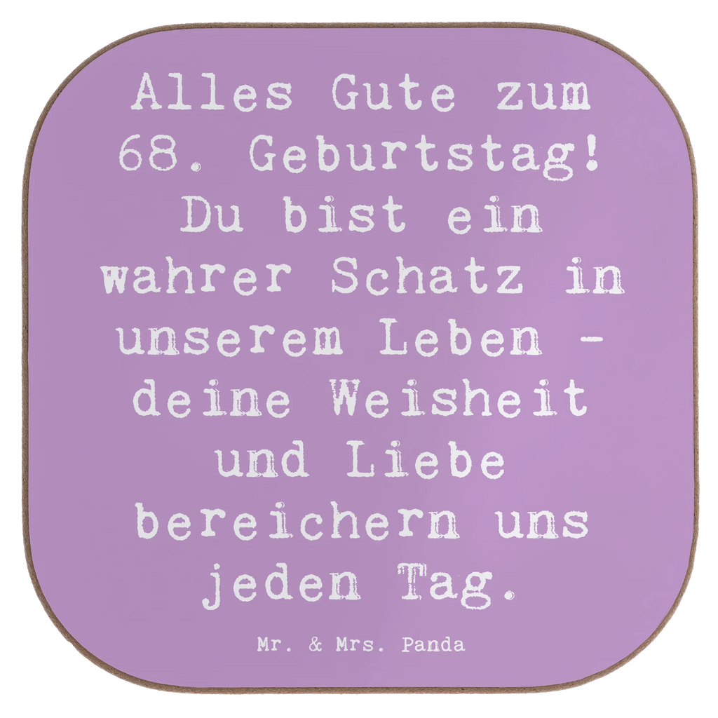 Square coaster Saying Alles Gute zum 68. Geburtstag! Du bist ein wahrer Schatz in unserem Leben - deine Weisheit und Liebe bereichern uns jeden Tag. Holzuntersetzer, Bierdeckel, Untersetzer Holz, Korkuntersetzer, Glasuntersetzer, Untersetzer für Gläser, Untersetzer Gläser, Getränkeuntersetzer, Untersetzer Design, Untersetzer aus Holz, Untersetzer, Tassen Untersetzer, Geburtstag, Geburtstagsgeschenk, Geschenk