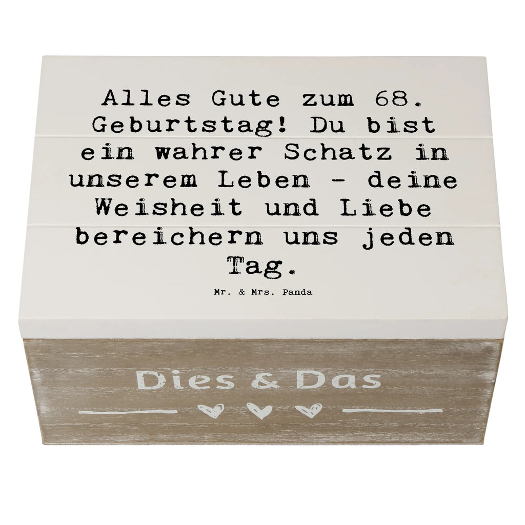 Holzkiste Spruch 68. Geburtstag Schatz Holzkiste, Kiste, Geschenkdose, Erinnerungskiste, Erinnerungsbox, Schatzkiste, Aufbewahrungsbox, Dekokiste, Truhe, XXL, Geschenkbox, Schatulle, Geburtstag, Geburtstagsgeschenk, Geschenk