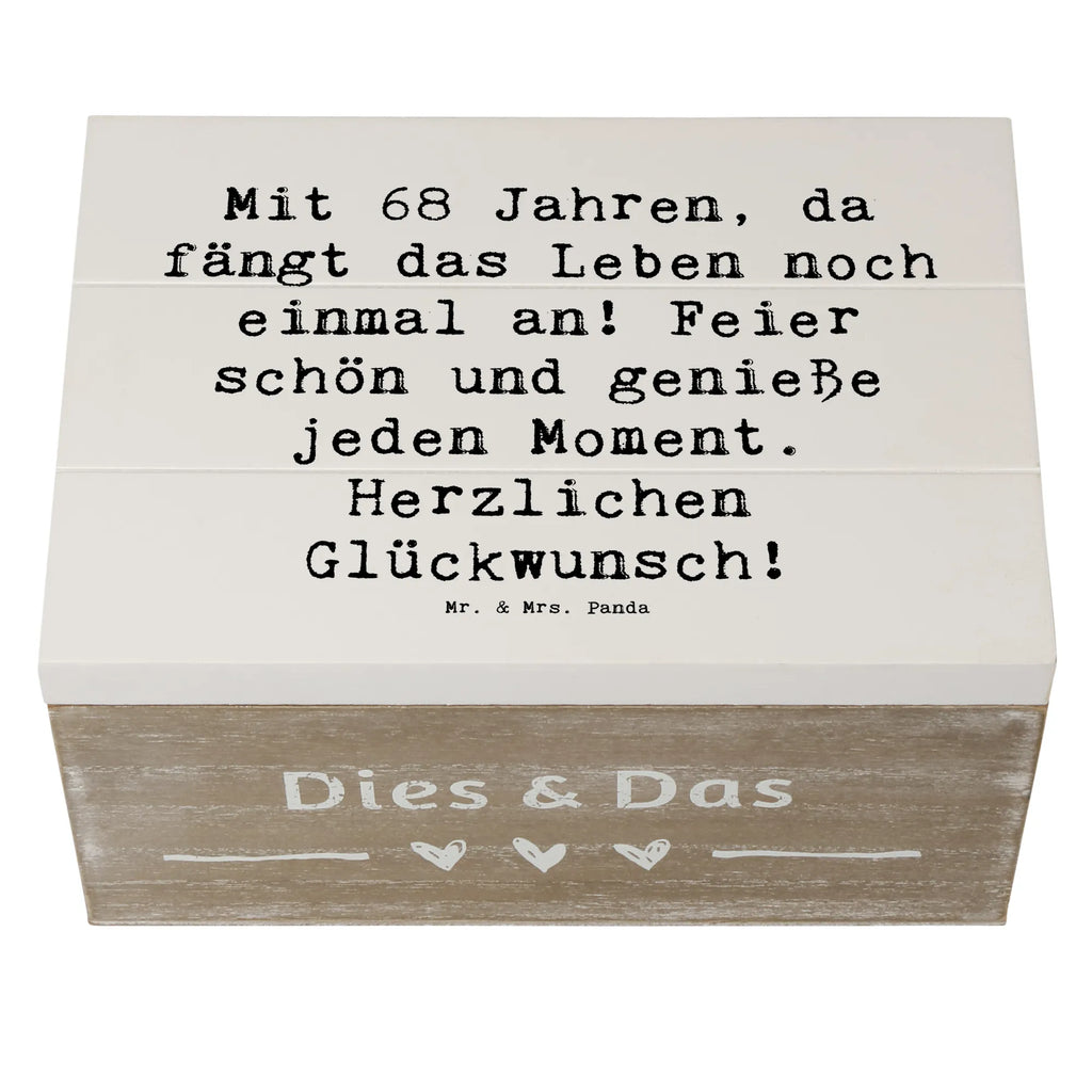Holzkiste Spruch 68. Geburtstag Freude Kiste, Dekokiste, Geschenkdose, Holzkiste, Geschenkbox, Schatzkiste, Erinnerungskiste, Truhe, Erinnerungsbox, Aufbewahrungsbox, XXL, Schatulle, Geburtstag, Geburtstagsgeschenk, Geschenk