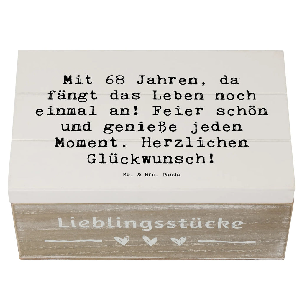 Holzkiste Spruch 68. Geburtstag Freude Kiste, Dekokiste, Geschenkdose, Holzkiste, Geschenkbox, Schatzkiste, Erinnerungskiste, Truhe, Erinnerungsbox, Aufbewahrungsbox, XXL, Schatulle, Geburtstag, Geburtstagsgeschenk, Geschenk