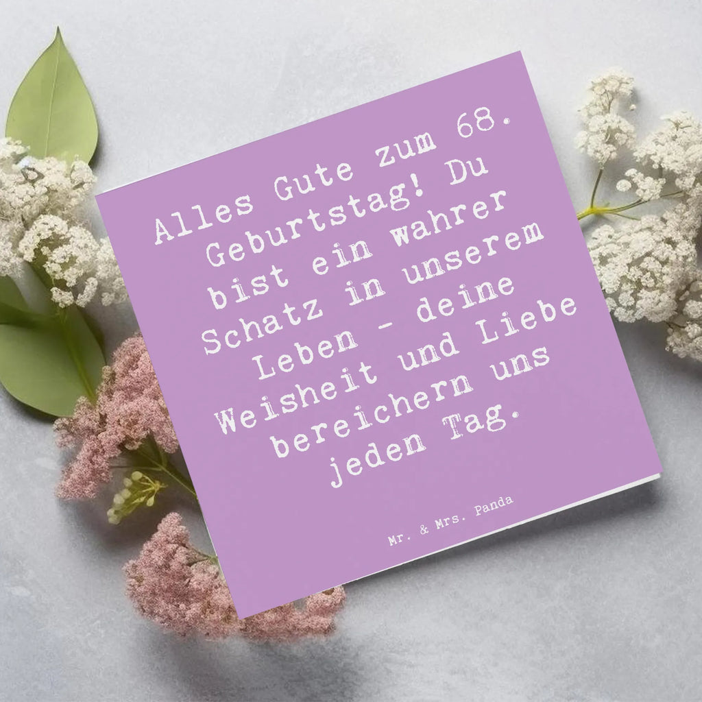 Deluxe Karte Spruch 68. Geburtstag Schatz Glückwunschkarte, Klappkarte, Einladungskarte, Karte, Hochwertige Klappkarte, Hochwertige Grußkarte, Hochzeitskarte, Grußkarte, Geburtstagskarte, Geburtstag, Geburtstagsgeschenk, Geschenk