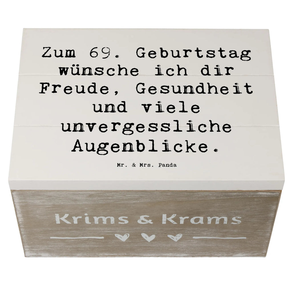 Holzkiste Spruch 69. Geburtstag Freude und Gesundheit Holzkiste, Truhe, Geschenkdose, Aufbewahrungsbox, XXL, Kiste, Schatulle, Erinnerungskiste, Dekokiste, Schatzkiste, Geschenkbox, Erinnerungsbox, Geburtstag, Geburtstagsgeschenk, Geschenk