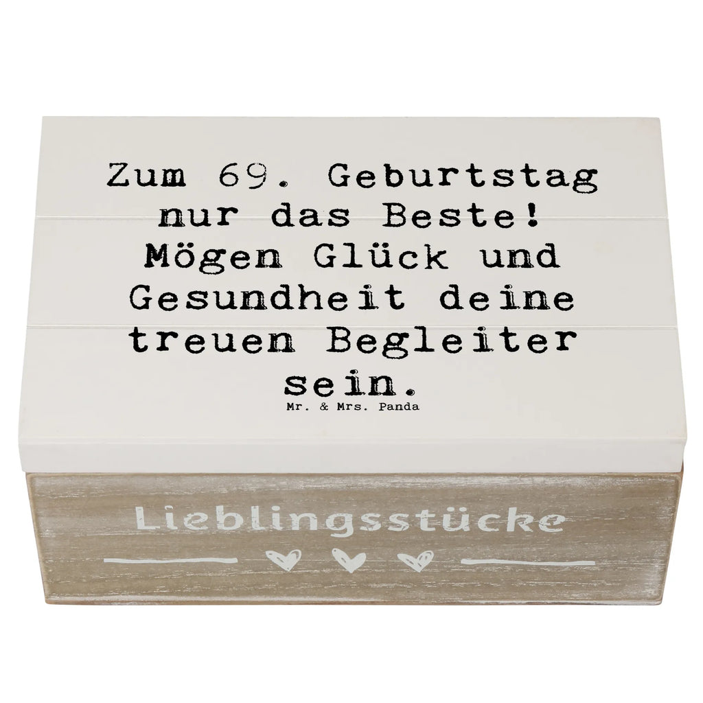 Holzkiste Spruch 69. Geburtstag Glück Schatzkiste, Schatulle, Truhe, Geschenkdose, Erinnerungsbox, Aufbewahrungsbox, Geschenkbox, XXL, Erinnerungskiste, Holzkiste, Kiste, Dekokiste, Geburtstag, Geburtstagsgeschenk, Geschenk