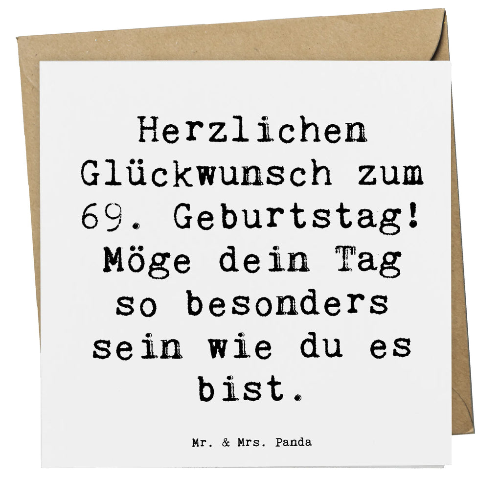 Deluxe Karte Spruch 69. Geburtstag Besonderer Tag Karte, Glückwunschkarte, Geburtstagskarte, Hochwertige Klappkarte, Hochwertige Grußkarte, Grußkarte, Hochzeitskarte, Einladungskarte, Klappkarte, Geburtstag, Geburtstagsgeschenk, Geschenk