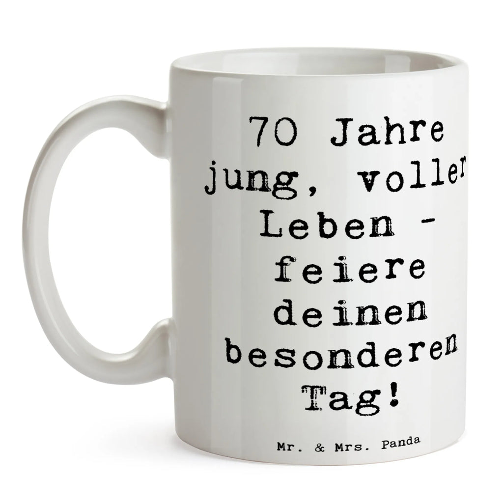 Tasse Spruch 70. Geburtstag Feier Bürotasse, Geschenktasse, Keramiktasse, Tasse mit Zitaten, Kaffeetasse, Tasse mit Motiven, Teetasse, Porzellantasse, Tasse, Geburtstag, Geburtstagsgeschenk, Geschenk